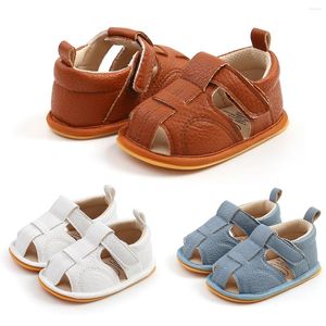 Sandals Born Baby Girls Boys Shoes Summer Non-Slip First Walker Infant Toddler Hollow Out Flat Sole Prewalker 0-18M