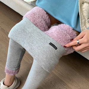 Blandar Autumn Winter Women Thermal Leggings Highwaisted Veet Cashmere Warm Cotton Pants Female Tights Ladies Thick Fleece Trousers