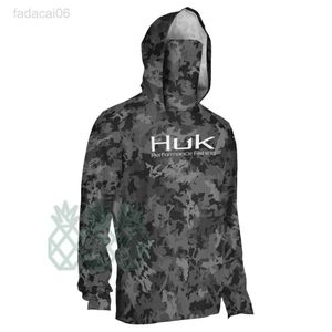 Accessories Fishing Accessories HUK Fishing Hoodie Shirts Long Sleeve Face Mask Fishing Clothing Uv Protection Breathable Performance Fishing