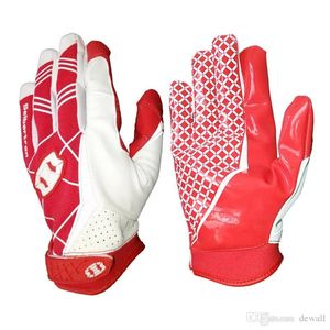 Rękawiczki Seibertron Sports Receiver Glove American Football Gloves Rugby Rugby Rękawe Młodzież i dorosły rozmiar XS S M L XL Kolor czarny