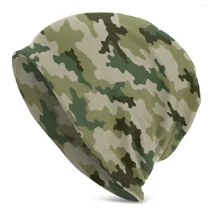 Berets Russian Woodland Camouflage Hats Cool Autumn Winter Street Skullies Beanies Cap Unisex Men Women's Female Summer Warm Knit Hat