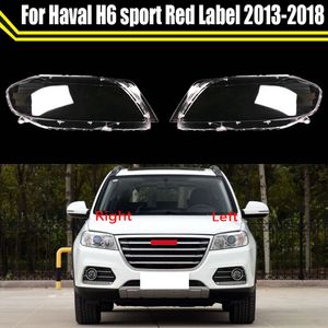 Case Headlamp Caps for Great Wall Haval H6 Sport Red Label 2013~2018 Headlight Lens Cover Lampshade Head Lamp Light Glass Shell