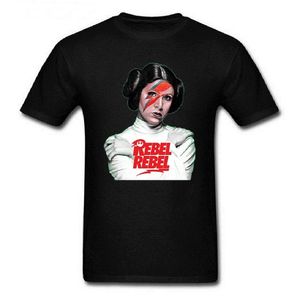 Camiseta masculina de verão de alta qualidade, roupas de marca, princesa leia rebelde, camiseta com estampa engraçada para homens, camisetas de rua