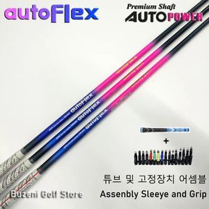 Wały wału klubowego wału golfowego wałek różowy niebieski kolor autoflex SF505xx / SF505x / SF505 Flex Graphit Saft Bezpłatna instalacja rękawa An