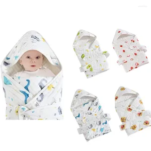 Filtar bomullsbarn swaddle wrap spädbarn sovsäckar födda mottagande barn sängkläder produkter sovsäckar