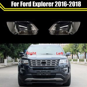 Headlamp Caps for Ford Explorer 2016 2017 2018 Car Front Headlight Lens Cover Lampshade Lampcover Head Lamp Light Glass Shell