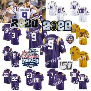 James NCAA College Jerseys LSU Tigers 2 Justin Jefferson Grant Delpit Patrick Peterson 7 Tyrann Mathieu Custom Football Ed