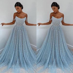 Glamorös a-line prom klänningar juvel från axeldesignern ärmlös tyll domstol klänning backless blixtlås plus storlek skräddarsydd fest klänning vestido de noite