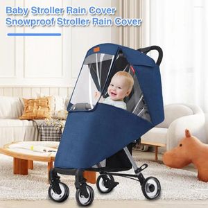 Stroller Parts Waterproof Cover Universal Baby Rain With Window Windproof Weather Sun Resistant Breathable