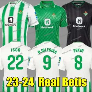 23 24 24 Camiseta Primera Equipacion Fekir Sustainability Joaquin Iglesias Portero Multi de Futbol 2023 2024 REAL BETIS SOCCER Jerseys Football _Jersey