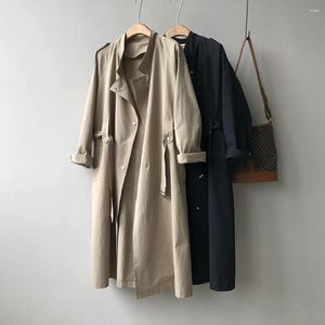 Women's Trench Coats SuperAen Korean Coat Jacket 2023 Autumn Casual Long