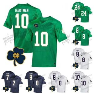 PERSONALIZZATO 10 Sam Hartman Notre Dame Fighting Irish 23-24 NCAA College Football Maglie Michael Mayer Audric Estime Cam Hart James Benjamin Morr