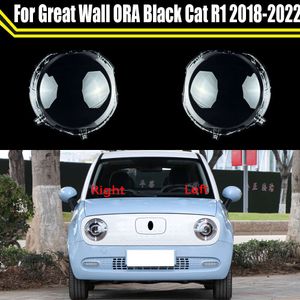 Strålkastare för Great Wall Ora Black Cat R1 2018 2019 2020 2021 2022 Bilstrålljus Lins Cover Lampshade Lamp Light Glass Shell