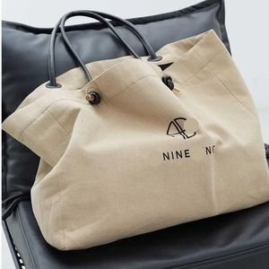 Väskor designer stor kapacitet tote anine canvas axel bing strand väska shopping utomhus väskorxrb2#