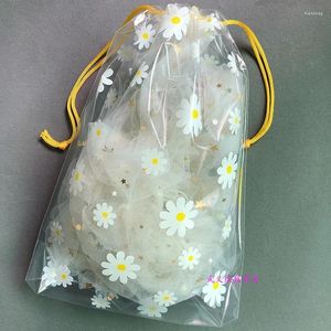 Shopping Bags 1pc Portable Travel Storage Bag Waterproof Transparent Plastic Drawstring Eco Cosmetic