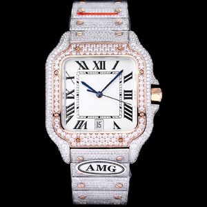 Diamond Watch Mens Watches Automatic Mechanical 40 مم مصمم الياقوت Women Wristwatch 904L حزام الفولاذ المقاوم للصدأ مونتر دي لوكس