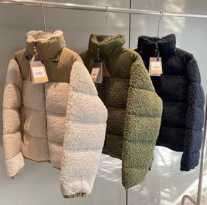 Novo inverno feminino jaqueta de lã norte puffer rosto sherpa feminino falso shearling outerwear casacos feminino camurça pele do norte casaco masculino 6jfk hljs