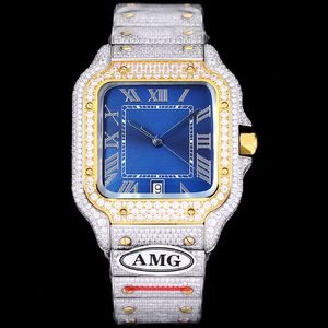 Diamond Watch Mens Watches Automatic Mechanical 40mm Sapphire Designer Lady Wristwatch 904l High-end rostfritt stålbälte Montre de Luxe