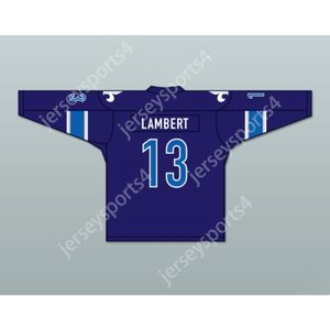 Custom BLUE GUY LAMBERT 13 LE NATIONAL DE QUEBEC HOME HOCKEY JERSEY NEW Top Stitched S-M-L-XL-XXL-3XL-4XL-5XL-6XL