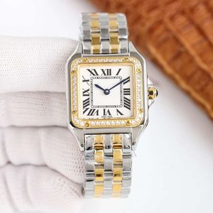 Womenwatch Watch Women Diamond Panthere 5A Högkvalitativ Mechancial Movement Uhren Rostfri remarmband Montre Carter Wristwatch O7M0