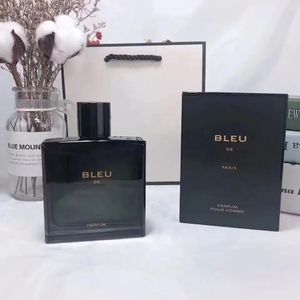 Desodorante pós -barba para homens bleu fragrância com longa duração Perfume Eau de Parfum Spray 100ml Fast Ship