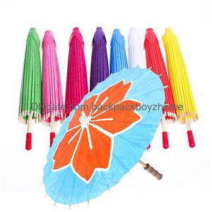 Umbrellas 60Cm Diy Blank Bamboo Papers Umbrella Craft Oiled Paper Umbrellas Painting Bride Wedding Childrens Iti Garten 8 Drop Deliver Dhtrn