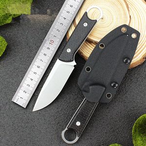 Free Wolf GT0178 Utility D2 EDC Fixed Blade Hunting Knife Micarta Handle Outdoor Camping Fishing Survival Tactical Knife