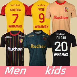 23 24 Maillot RC Lens Fußballtrikots Heim Auswärts Saint-Barbe Special KAKUTA FULGINI DIOUF SPIERINGS GANAGO SOTOCA WAHI 9 Fußballtrikot Kinderfans DRITTE AUSWÄRTS GOLD SES