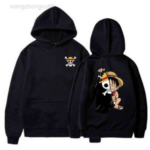 2024 Designer anime One Piece Hoodies Män Kvinnor mode Luffy Pullover Overdimasy Hoodie Sweats Kids Hip Hop Coat Boys Mens Clothing Sudaderas H1206