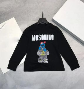 Sweatshirts Lüks Tasarımcı Kız Bebek Erkekler Sweatshirts Çocuk Moda Baskılı Hoodies Çocuk Günlük Sweatshirt Crew Boyun Sonbahar Kış Giysileri