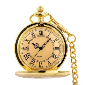 Zegarki kieszonkowe Antique steampunk vintage rzymskie cyfry rzymskie kwarc zegarek wielokolorowy naszyjnik wiszący łańcuch zegarowy męski kobiety 231216