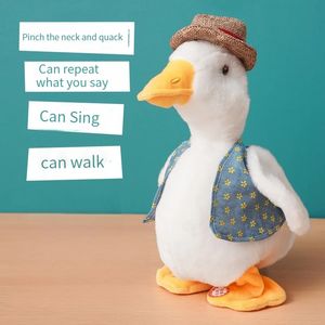 Baby Music Sound Toys Repeed Ducks Kids Lovely Talking Duch Musical Stuffed Plysch Doll Education Toy Children S Fun Gift 231218