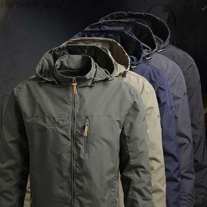 Giacche tattiche Giacche invernali da uomo Giacche a vento Cappotti casual Esercito Giacche militari tattiche Parka maschile Impermeabili Abbigliamento uomo Streetwear 5XLL231218