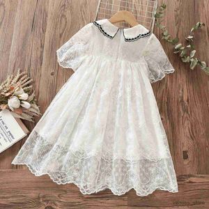 Girl's Dresses Kids Dresses for Girls Clothes Short Sleeve Summer Costumes Teenagers Maxi Lace Dress Baby Children Clothing 5 6 8 9 10 12 Years