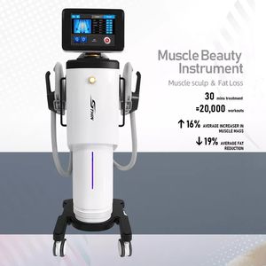 EMS Microcurrent Muscle Stimulation HI-EMT Fat Burning Body Shaping 2 Handles Buttock Toning Curve Train Non-exercise Workout Center