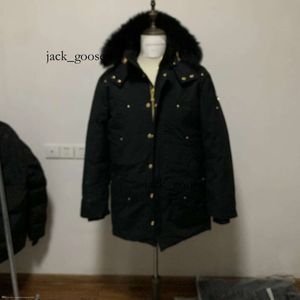 Faca knuckles espanador designer homens inverno para baixo canadá jaqueta casacos à prova de vento casaco impermeável puffer grosso colla real lobo pele 106