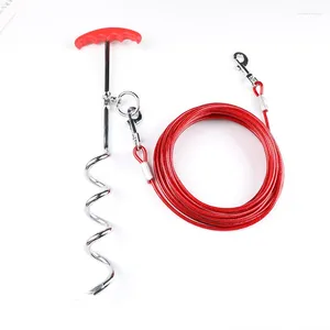 Dog Collars Pet Supplies Portable Outdoor Carbon Steel Double-ended Leash Bolt Rope Pile Fixing Nail Set