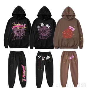 Moda Tasarımcı Trailsuit 555555 SP5DER HOODIE Örümcek Trailsuit Hoodie Kadınlar Sweatsuit Jogging Dört Sezon Pantolon Örümcek Web Grafik Hip Hop Hoodie Set Trailsuit