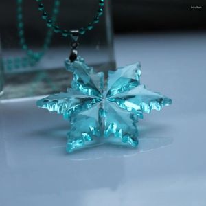 Anhänger Halsketten Baby Mädchen Schneeflocke Stil Halskette Mode Kind Kinder Schöne Schmuck Für Geschenk Jahr