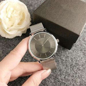 Fashion Full Brand Wrist Watches Women Men Male Steel Metal Band Quartz 1853 With Logo Luxury Clock TT 75