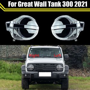 Front Car Headlight Cover for Great Wall Tank 300 2021 Auto Headlamp Lampshade Lampcover Head Lamp Light Covers Glass Lens Shell