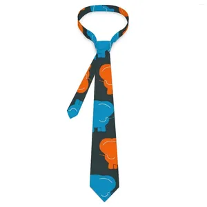 Bow Ties Mens Tie Baby Elephant Neck Colorful Animal Vintage Cool Collar Pattern Daily Wear Quality Necktie Accessories