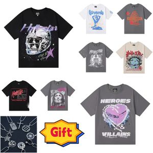 Hellstar Männer Designer Graphic Tees Frauen Paar Hohe Qualität 100% Baumwolle Street Hip Hop Mode t-shirt Hell Star Shirts