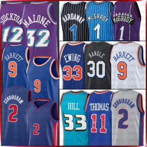 Kids Men Cade 2 Cunningham Basketball Jerseys Grant 33 Hill 11 Thomas Dennis 10 Rodman RJ 9 Barrett Julius 33 Patrick Randle Ewing Tracy Tim Mcgrady Hardaway Jersey