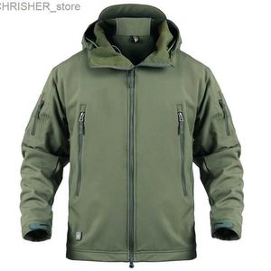 Taktik Ceketler Mege Marka Giyim Erkekler Askeri Ceket ABD Ordusu Taktik Köpekçi Softshell Sonbahar Kış Dış Giyim Kamuflaj Ceket ve Coatl231218