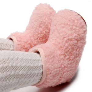 First Walkers INS Style Baby Plush Warm Boots Cotton Thickened Steps Winter Shoes Soft Footwear Boys And Girls Outdoor