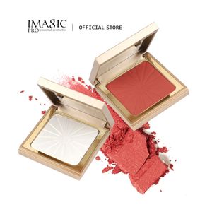 Blush Imagic 8-kolorowa paleta rozświetlacza rozświetlacza naturalny pigment policzkowy Rouge rozświetlacz rozjaśnia się długotrwałe kosmetyki makijażu 231218