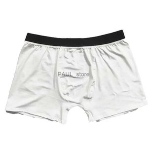 Underpants 5pcs Sublimation DIY White Blank Polyester Boxer Briefs For Valentine and Father's Day Size S-2XLL231218