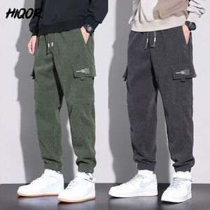 Mens Pants Hiqor için Kış Polar için Sıradan Gevşek Erkekler Y2K Kargo Harem Jogger Hombre Moda Giyim 231218