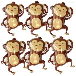 Party Decoration 50sts Stora Monkeyfor Balloon Baby Shower Safari Jungle tema Födelsedagar Woodland Animal Decorations Kids and Toddlers